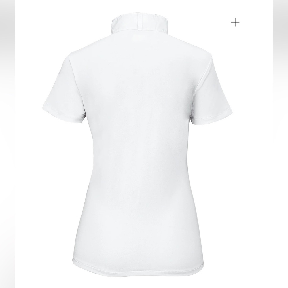 Ariat® Ladies’ White Aptos Equestrian Show Short  Sleeve Event Dressage NWOT XS - Picture 5 of 8